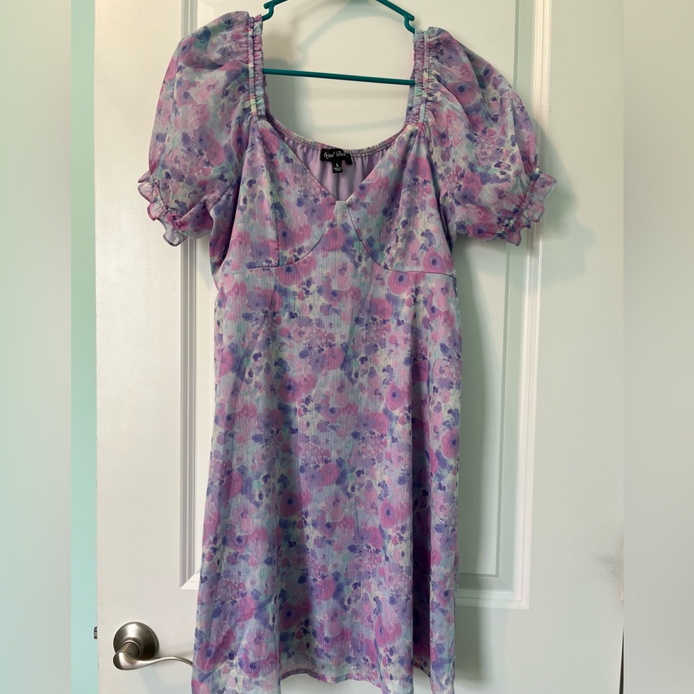 Large floral dress